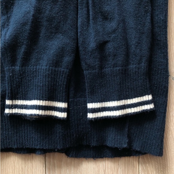 Abercrombie & Fitch Y2K Logo Pocket Light Cardigan in Navy Size S - Picture 5 of 11